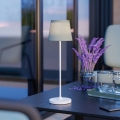 Eglo - Lámpara de mesa LED táctil y regulable, recargable LED/3,8W/5V 2400/3000/4000K 2000 mAh blanco/verde