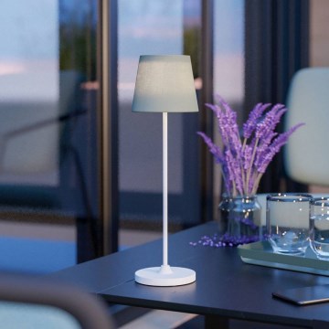 Eglo - Lámpara de mesa LED táctil y regulable, recargable LED/3,8W/5V 2400/3000/4000K 2000 mAh blanco/verde