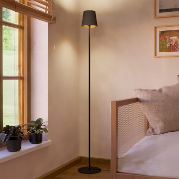 Eglo - Lámpara de pie 1xE14/7,5W/230V negra/marrón