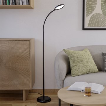 Eglo - Lámpara de pie flexible LED regulable LED/5,5W/230V 2700/4000/6500K negra