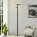 Eglo - Lámpara de pie LED regulable 2xLED/8,8W/230V dorada/negra