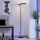 Eglo - Lámpara de pie LED regulable LED/16W/230V + LED/12W negra
