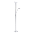 Eglo - Lámpara de pie LED regulable LED/20W + LED/2,5W cromo brillante
