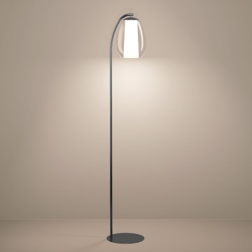 Eglo - Lámpara de pie LED regulable LED/7W/230V + LED/1,6W 2200-6500K negro cromado