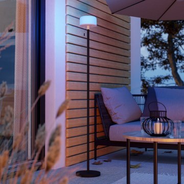 Eglo - Lámpara de pie recargable para exterior LED RGBW regulable LED/2,2W/3,7V 3000K 2200 mAh IP54