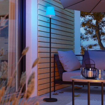 Eglo - Lámpara de pie recargable para exterior LED RGBW regulable LED/2,2W/3,7V 3000K 2200 mAh IP54