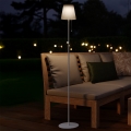 Eglo - Lámpara de pie recargable solar LED/2,3W/3,7V 3000/4000/6500K 1800 mAh IP44 blanca