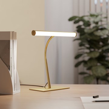 Eglo - Lámpara de sobremesa táctil regulable LED/5W/230V 2700/4000/6500K dorada