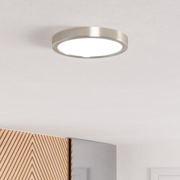 Eglo - Lámpara de techo LED/11,5W/230V 2700/4000/6500K Ø 21,1 cm cromo mate