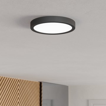 Eglo - Lámpara de techo LED/11,5W/230V 2700/4000/6500K Ø 21,1 cm negra