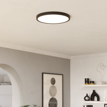 Eglo - Lámpara de techo LED 17 W, 230 V, 2700/4000/6500 K, Ø 38,9 cm, negra
