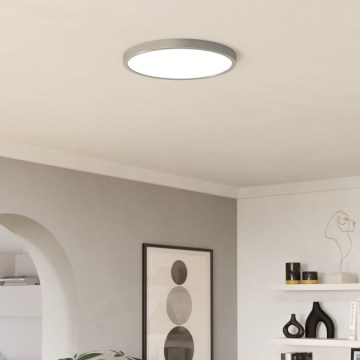 Eglo - Lámpara de techo LED/17W/230V 2700/4000/6500K Ø 38,9 cm cromo mate