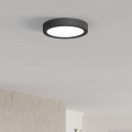 Eglo - Lámpara de techo LED/7,5W/230V 2700/4000/6500K diámetro 16,6 cm negra