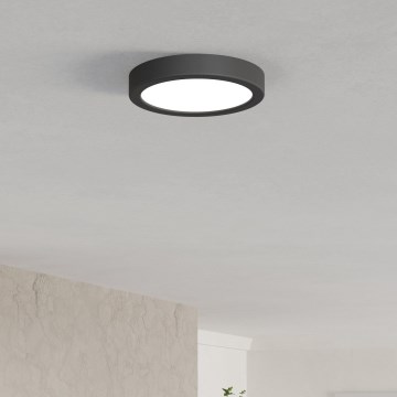 Eglo - Lámpara de techo LED/7,5W/230V 2700/4000/6500K diámetro 16,6 cm negra
