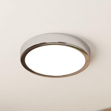 Eglo - Lámpara de techo LED para baño/17W/230V IP44 cromo brillante Ø 21 cm