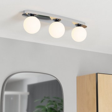 Eglo - Lámpara de techo LED para baño 3xG9/4,2W/230V IP44 cromo brillante