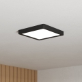Eglo - Lámpara de techo LED para baño LED/10,5W/230V 2700/4000/6500K 22x22 cm IP44 negra