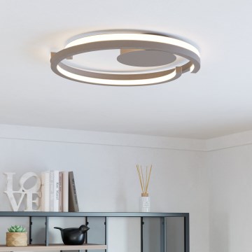Eglo - Lámpara de techo LED regulable 2xLED/20W/230V 2700-6500K Ø 48 cm beige + mando a distancia