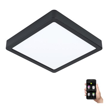 Eglo - Lámpara de techo LED regulable para baño LED/16,5W/230V IP44 ZigBee 21x21 cm