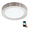 Eglo - Lámpara de techo LED RGBW regulable FUEVA-C LED/21W/230V Bluetooth diámetro 30 cm