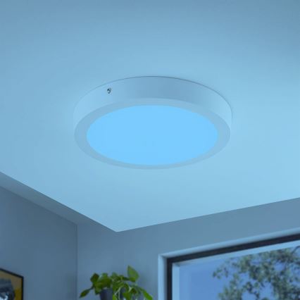 Eglo - LED RGBW luminaria de techo regulable FUEVA-C LED/21W/230V Ø 30 cm