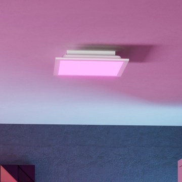 Eglo - Lámpara de techo LED RGBW regulable LED/14W/230V 2700-6500K 30x30 cm blanco