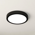 Eglo - Lámpara de techo para baño LED 17W/230V, negra, IP44, Ø 21 cm
