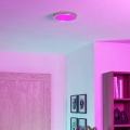 Eglo - Lámpara de techo para baño LED RGBW regulable LED/11,2W/230V 2700-6500K Ø 21,1 cm IP44 cromo mate