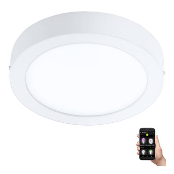 Eglo - Lámpara de techo regulable para baño LED/16,5W/230V 2700-6500K IP44 ZigBee Ø 21 cm
