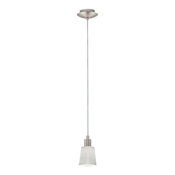 Eglo - Lámpara LED colgante MY CHOICE 1xE14/4W/230V  cromo mate/color crema