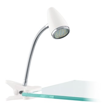 Eglo - Lámpara LED con clip 1xGU10/2,8W/230V blanco/cromo brillante