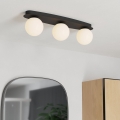 Eglo - Lámpara LED de techo para baño 3xG9/4,2W/230V IP44 negra