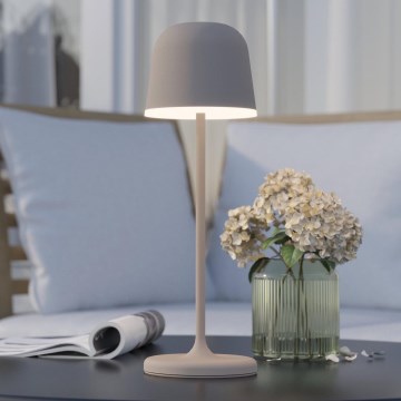 Eglo - Lámpara LED exterior recargable y regulable LED/2,2W/5V 1800 mAh beige IP54