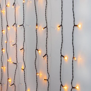 Eglo - LED cortina de luces navideñas para exterior 120xLED 1,8m IP44 blanco cálido