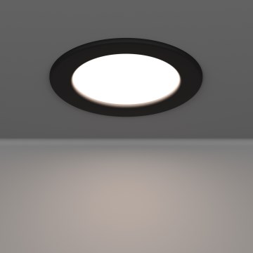 Eglo - LED downlight empotrado para baño LED/6,3W/230V 2700/4000/6500K Ø 11,9 cm IP44 negro