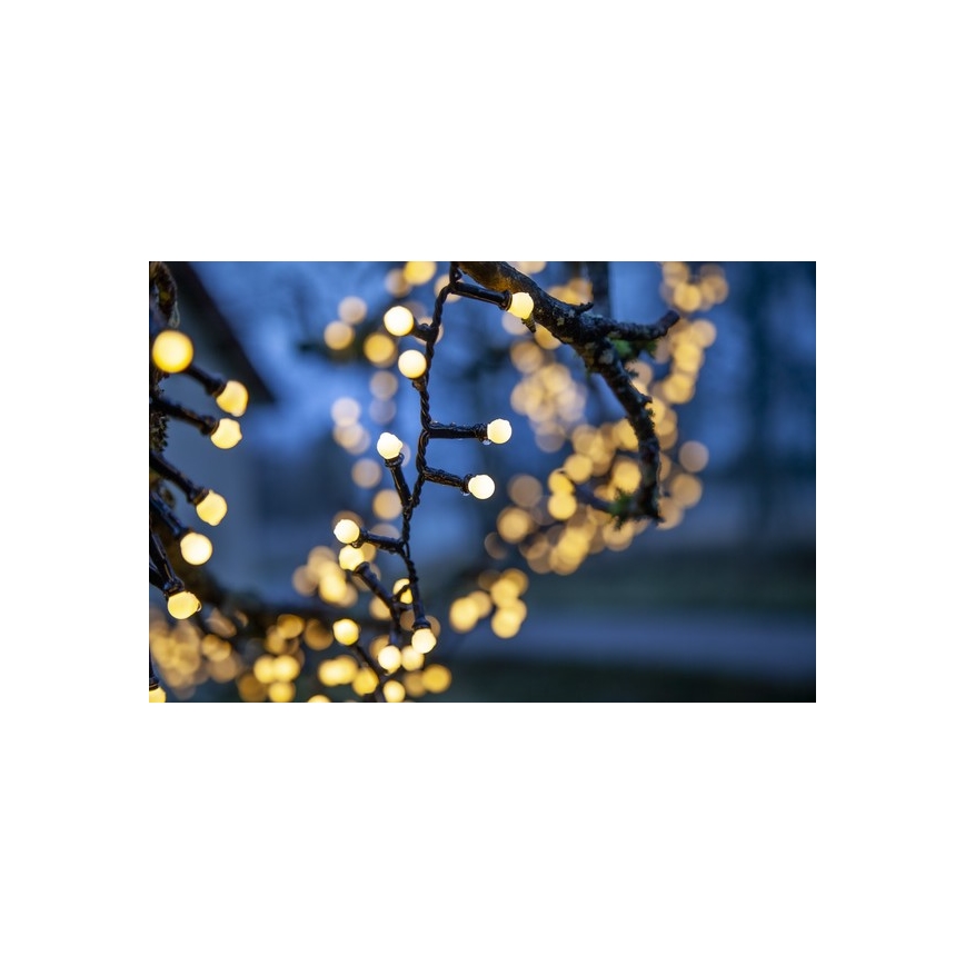 Eglo - Cadena navideña LED para exterior 700xLED/8 funciones 19m IP44 blanco cálido