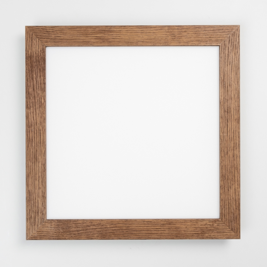Eglo - LED RGB Panel fijo regulable SALOBRENA-C WOOD LED/24W/230V 2700-6500K 49,5x49,5 cm marón oscuro + control remoto
