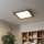 Eglo - LED RGB Panel fijo regulable SALOBRENA-C WOOD LED/24W/230V 2700-6500K 49,5x49,5 cm marrón + control remoto