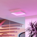 Eglo - LED RGBW Luminaria de techo regulable LED/20W/230V 2700-6500K 35x35 cm blanca