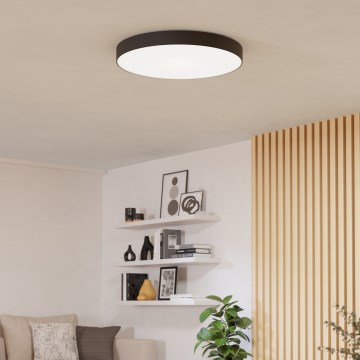 Eglo - LED RGBW Luminaria de techo regulable LED/36,5W/230V 2700-6500K diámetro 69cm negro