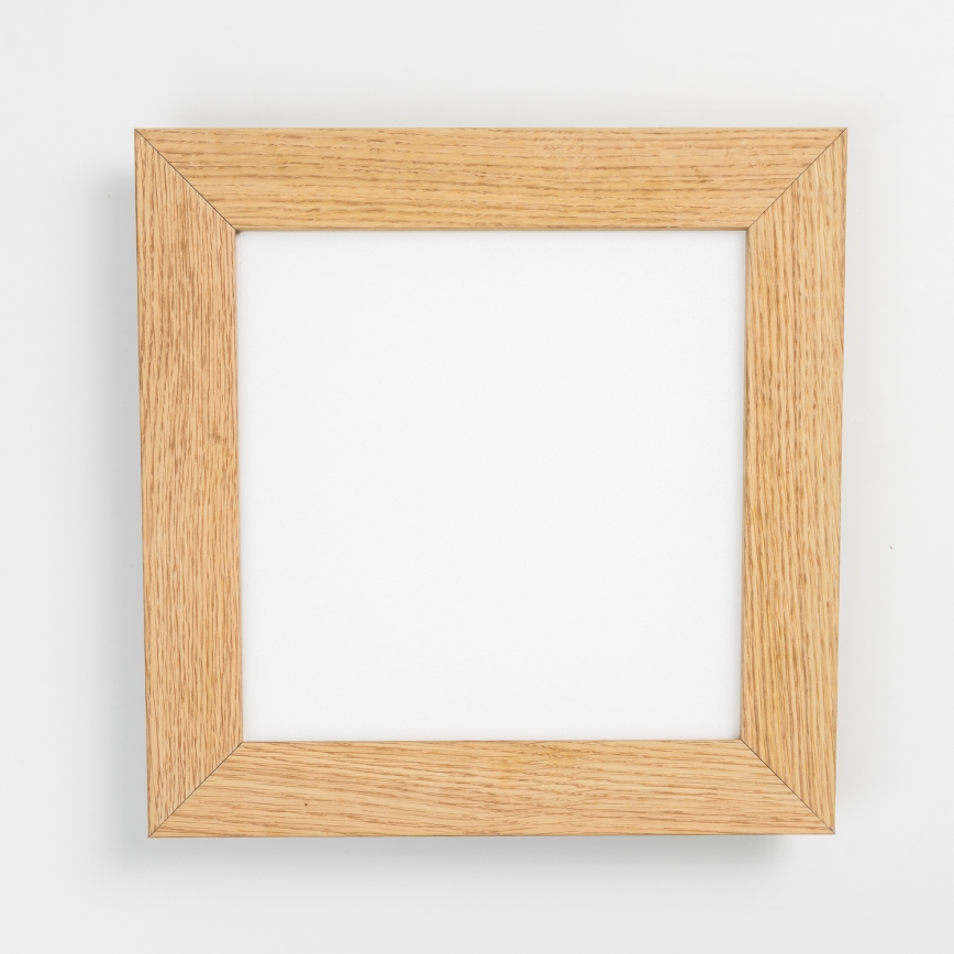 Eglo - LED RGBW Panel fijo regulable SALOBRENA-C WOOD LED/16W/230V 2700-6500K 34x34 cm marrón + control remoto