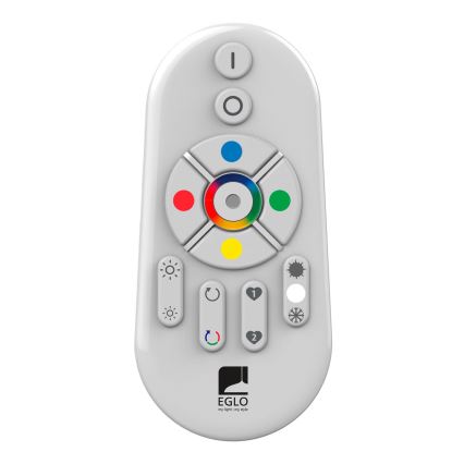 Eglo - LED RGBW Panel fijo regulable SALOBRENA-C WOOD LED/16W/230V 2700-6500K 34x34 cm marrón + control remoto