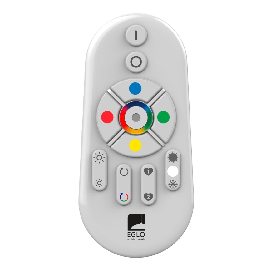 Eglo - LED RGBW Panel fijo regulable SALOBRENA-C WOOD LED/16W/230V 2700-6500K 34x34 cm marrón + control remoto