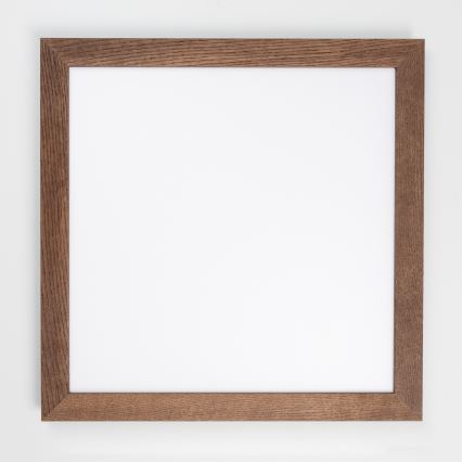 Eglo - LED RGBW Panel fijo regulable SALOBRENA-C WOOD LED/34W/230V 2700-6500K 64x64 cm marón oscuro + control remoto