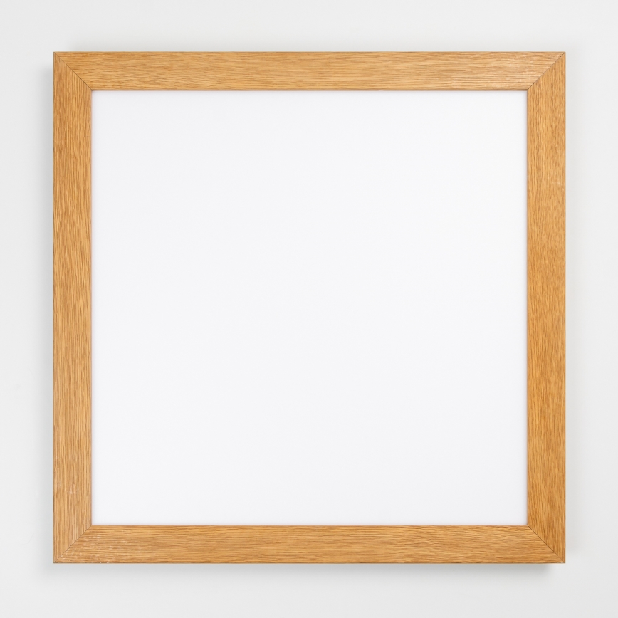 Eglo - LED RGBW Panel fijo regulable SALOBRENA-C WOOD LED/34W/230V 2700-6500K 64x64 cm marrón + control remoto