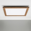 Eglo - LED RGBW Panel fijo regulable SALOBRENA-C WOOD LED/30,5W/230V 2700-6500K 64x64 cm marrón + control remoto