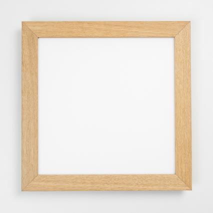 Eglo - Panel LED RGBW regulable de superficie SALOBRENA-C WOOD LED/21W/230V 2700-6500K 49,5x49,5 cm marrón + control remoto