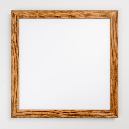 Eglo - LED RGBW Panel fijo regulable SALOBRENA-C WOOD LED/30,5W/230V 2700-6500K 64x64 cm marrón + control remoto