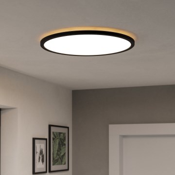Eglo - LED RGBW Plafón regulable para el baño LED/16,8W/230V 2700-6500K diá. 50 cm IP44 negro ZigBee