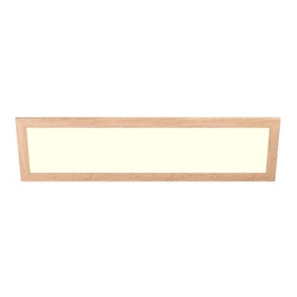 Eglo - Panel LED RGBW regulable de superficie SALOBRENA-C WOOD LED/34W/230V 2700-6500K 34x124 cm marrón + mando a distancia